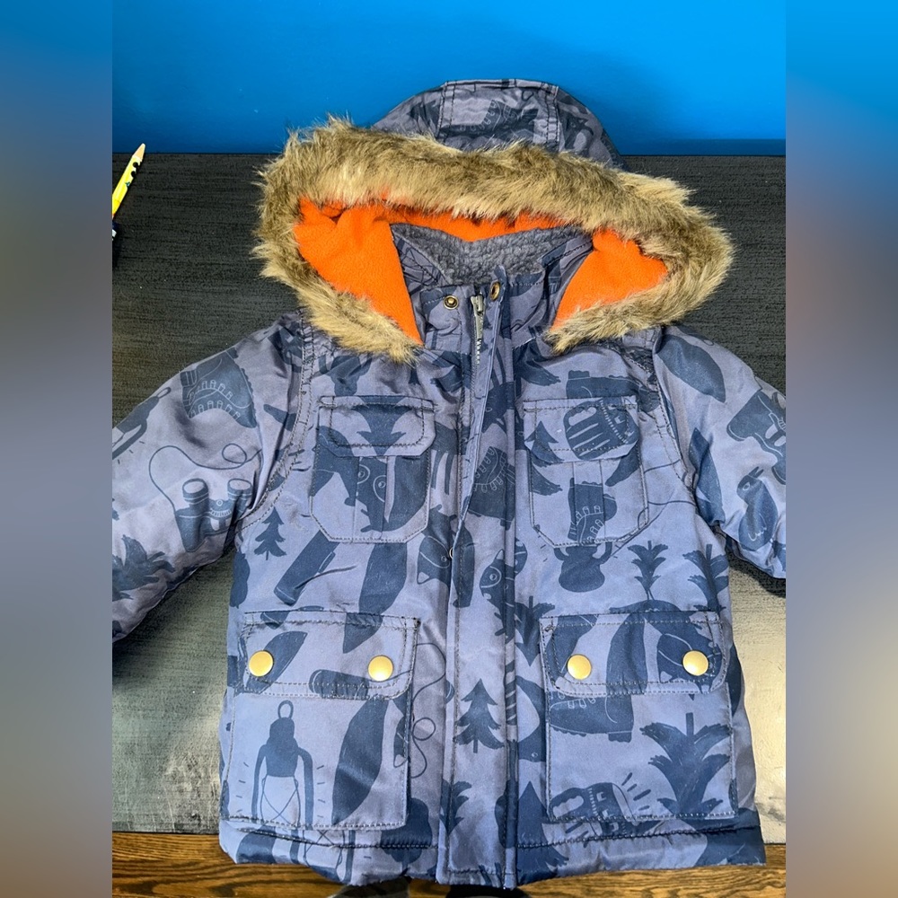 Good condition pre worn Carters winter coat size 18 months.